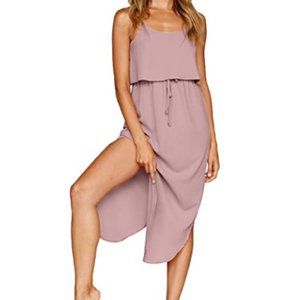 Adjustable Strappy Midi Dress